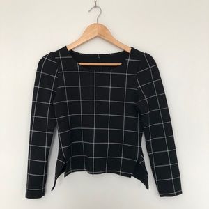 Black & White Square Top